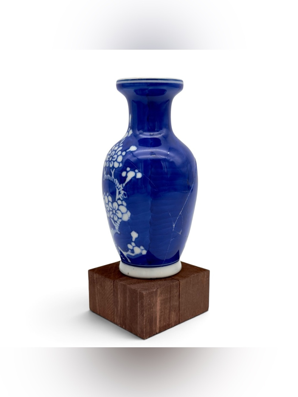 Kintsugi Vase Prunus Plum Blossom Mini Gold Crack Art Personal Growth Gift - Picture 6 of 12